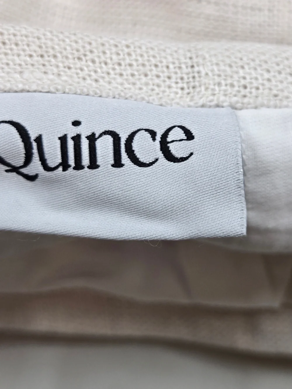 QUINCE Set Of 2 48x108 Heavyweight European Linen Curtains Sand 9878